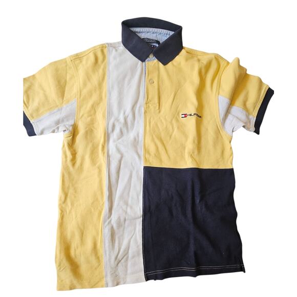 Tommy Hilfiger Men Vintage 90s Polo Shirt Size Small - Picture 1 of 12
